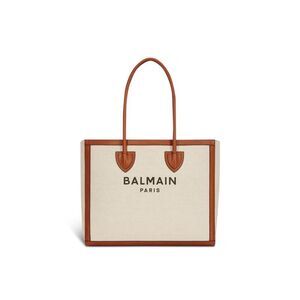 Balmain Beige Cotton Tote Women's Bag